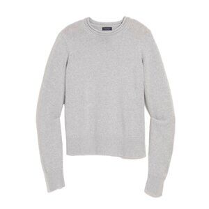 vineyard vines Katie Cotton Rollneck Sweater Sz XS Grey